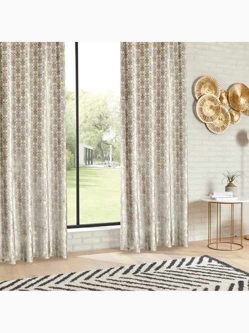 Rideau en velours jacquard LUNA - Kiabi Rideau en velours jacquard LUNA - Kiabi