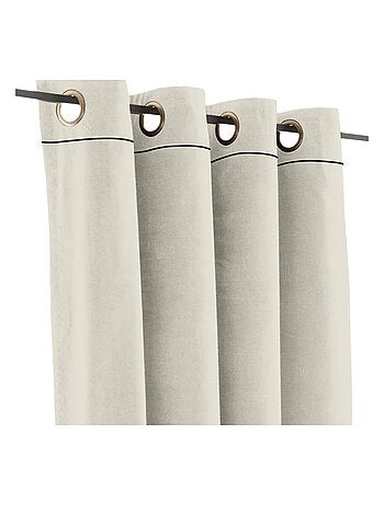 Rideau en velours occultant et isolant uni MOKA