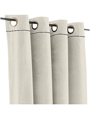 Rideau en velours occultant et isolant uni MOKA