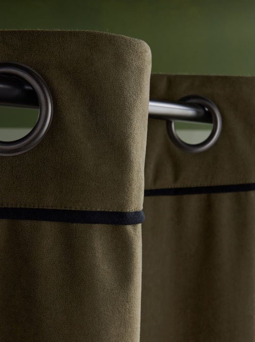 Rideau en velours occultant et isolant uni MOKA - Kiabi