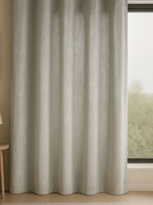 Rideau en velours tamisant fluide - Kiabi