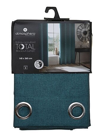 Rideau enduit - Effet lin occultant 100%