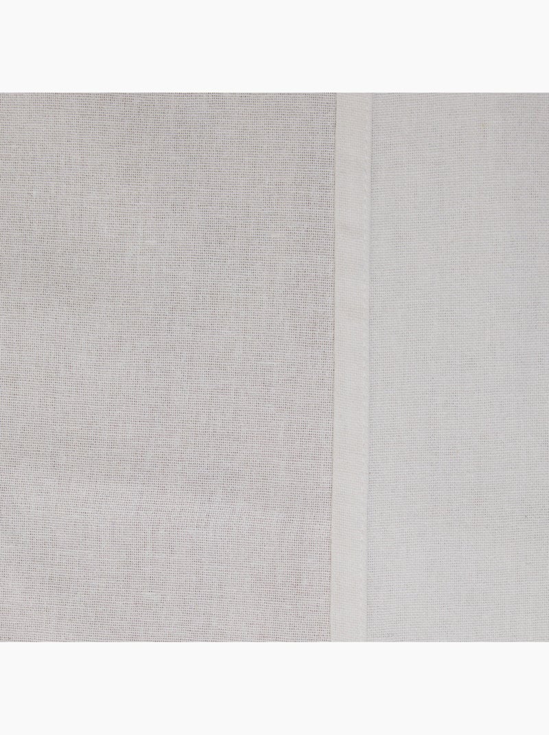 Rideau enfant en coton motifs brodés TUFY Blanc Multicolore - Kiabi