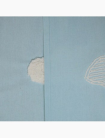 Rideau enfant en coton motifs brodés TUFY