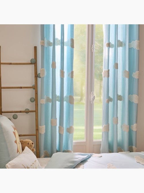 Rideau enfant en coton motifs brodés TUFY - Kiabi