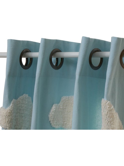 Rideau enfant en coton motifs brodés TUFY - Kiabi