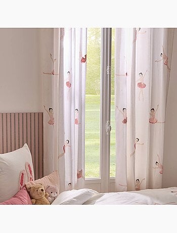 Rideau enfant en coton motifs brodés TUFY