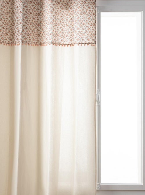 Rideau enfant petites fleurs vintage - Kiabi