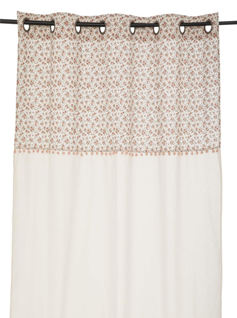 Rideau enfant petites fleurs vintage Beige - Kiabi