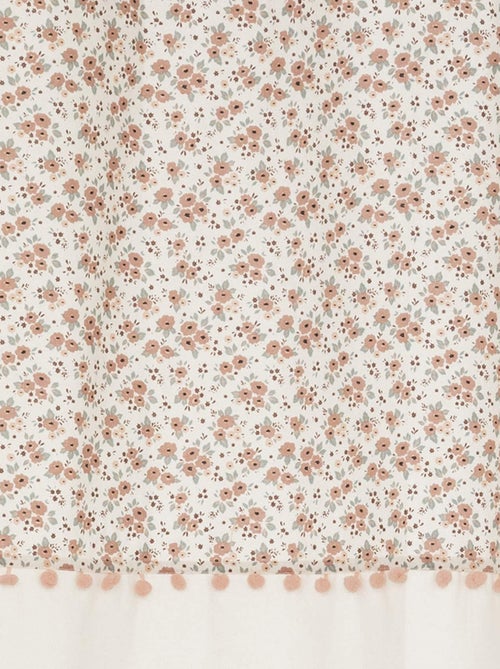 Rideau enfant petites fleurs vintage - Kiabi