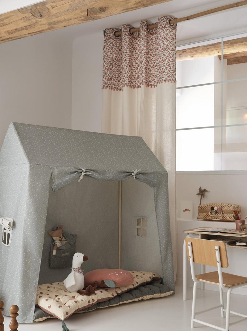 Rideau enfant petites fleurs vintage Beige - Kiabi