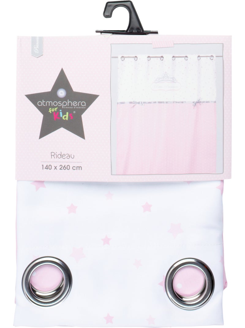 Rideau enfant PRINCESSE RUBAN Rose - Kiabi