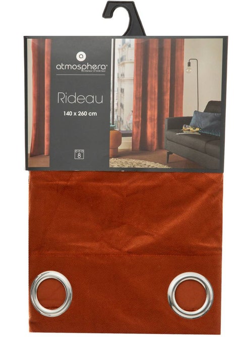 Rideau épais à oeillets LILOU - Kiabi