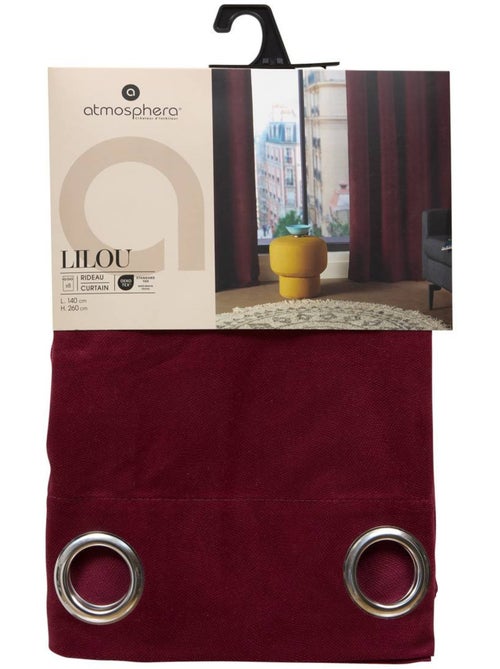 Rideau épais à oeillets LILOU - Kiabi