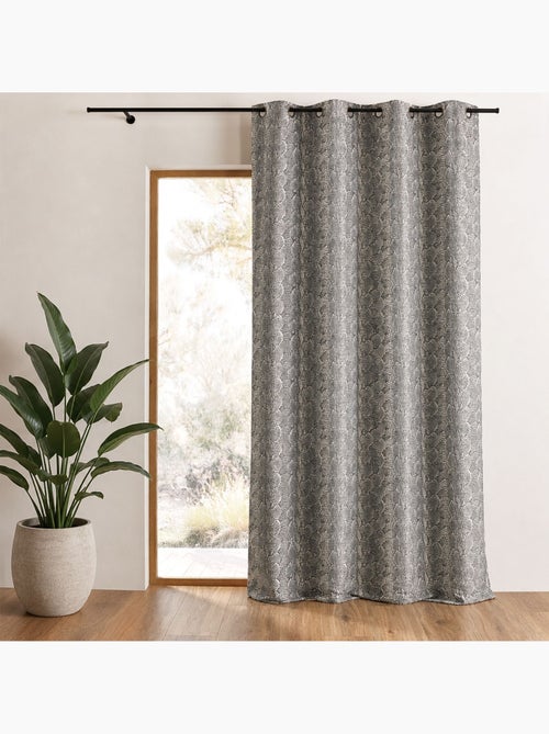 Rideau épais en jacquard  -  - effet serpent - Kiabi