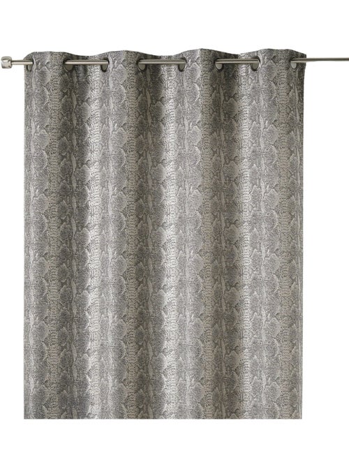 Rideau épais en jacquard  -  - effet serpent - Kiabi