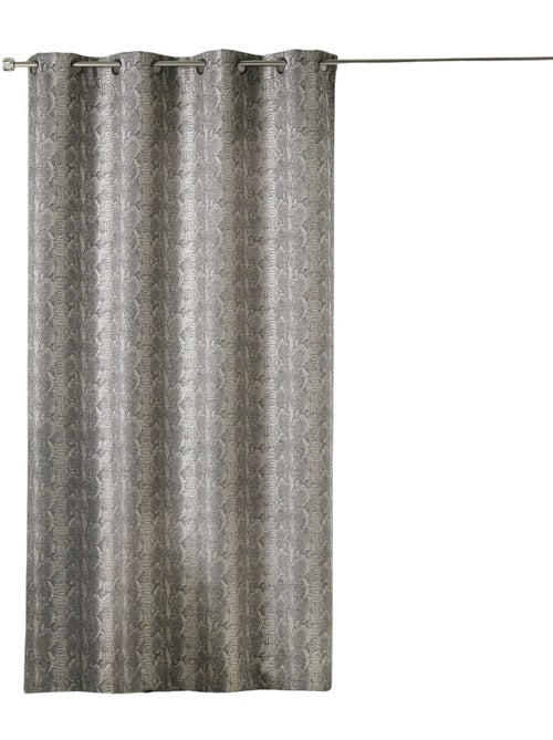Rideau épais en jacquard  -  - effet serpent - Kiabi