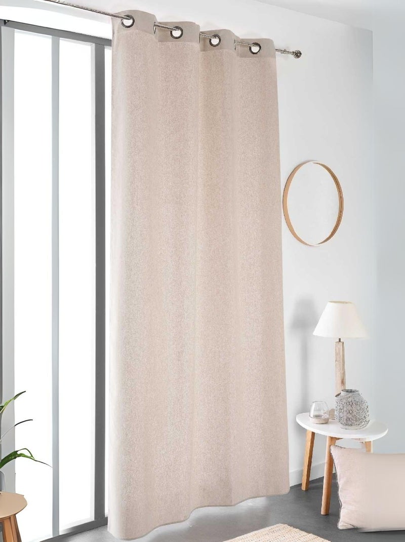 Rideau esprit naturel Beige - Kiabi