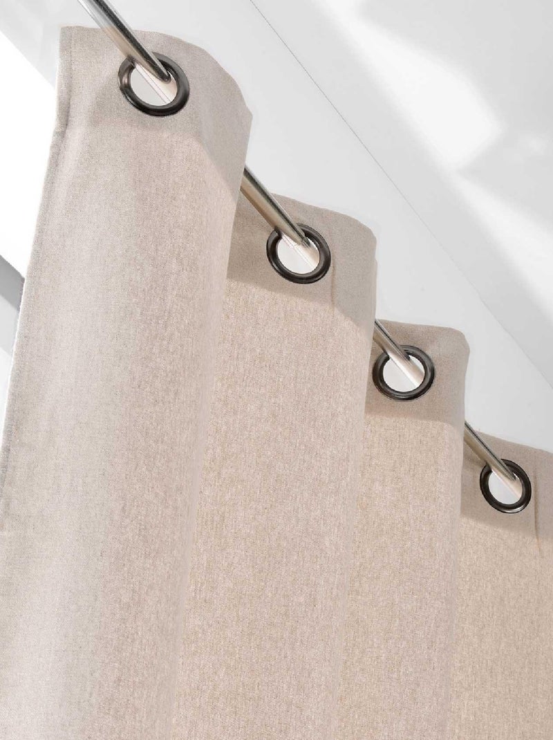 Rideau esprit naturel Beige - Kiabi
