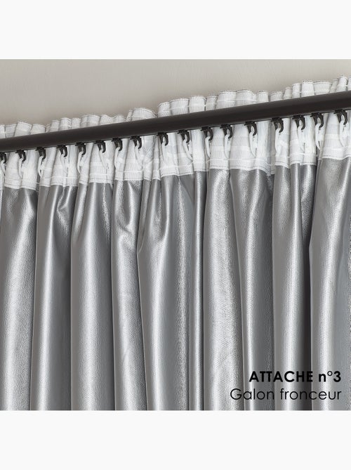 Rideau été anti-chaleur thermique et occultant accroche 3-en-1 luz - Kiabi Rideau été anti-chaleur thermique et occultant accroche 3-en-1 luz - Kiabi