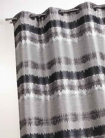 Rideau ethnique en jacquard à rayures horizontales