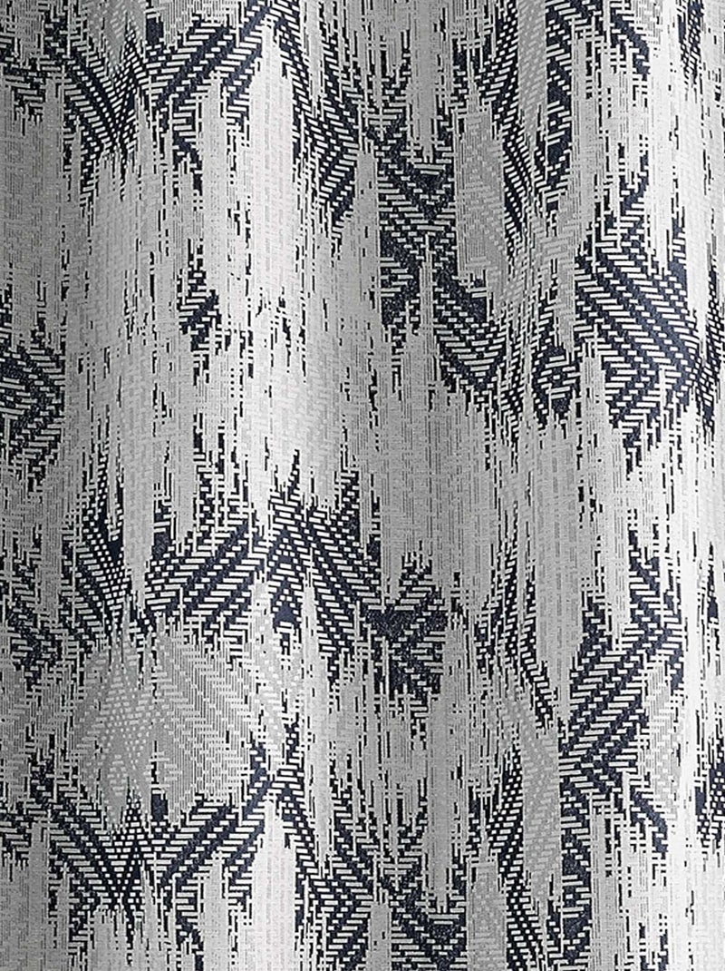 Rideau ethnique en jacquard Bleu - Kiabi