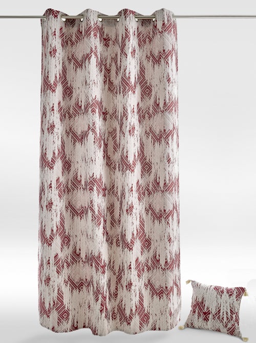 Rideau ethnique en jacquard - Kiabi