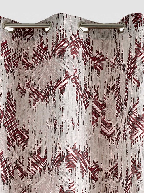 Rideau ethnique en jacquard - Kiabi