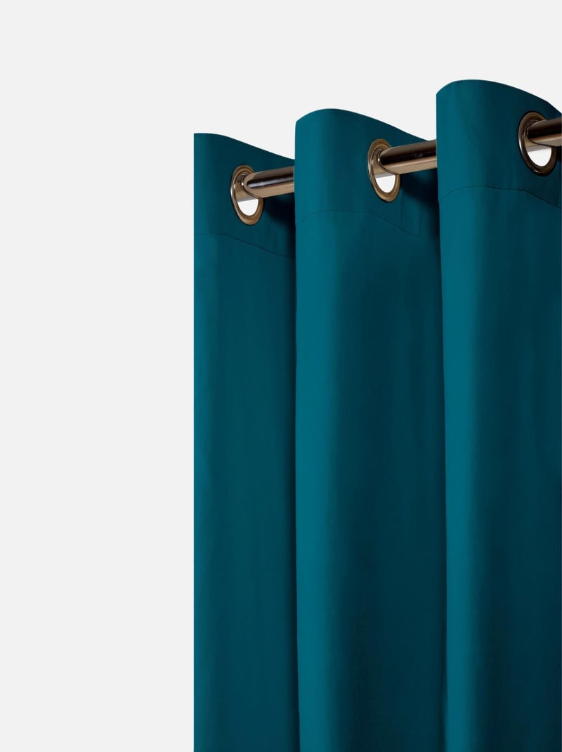 Rideau Extérieur 140x240cm "Victoria" Bleu canard - Kiabi