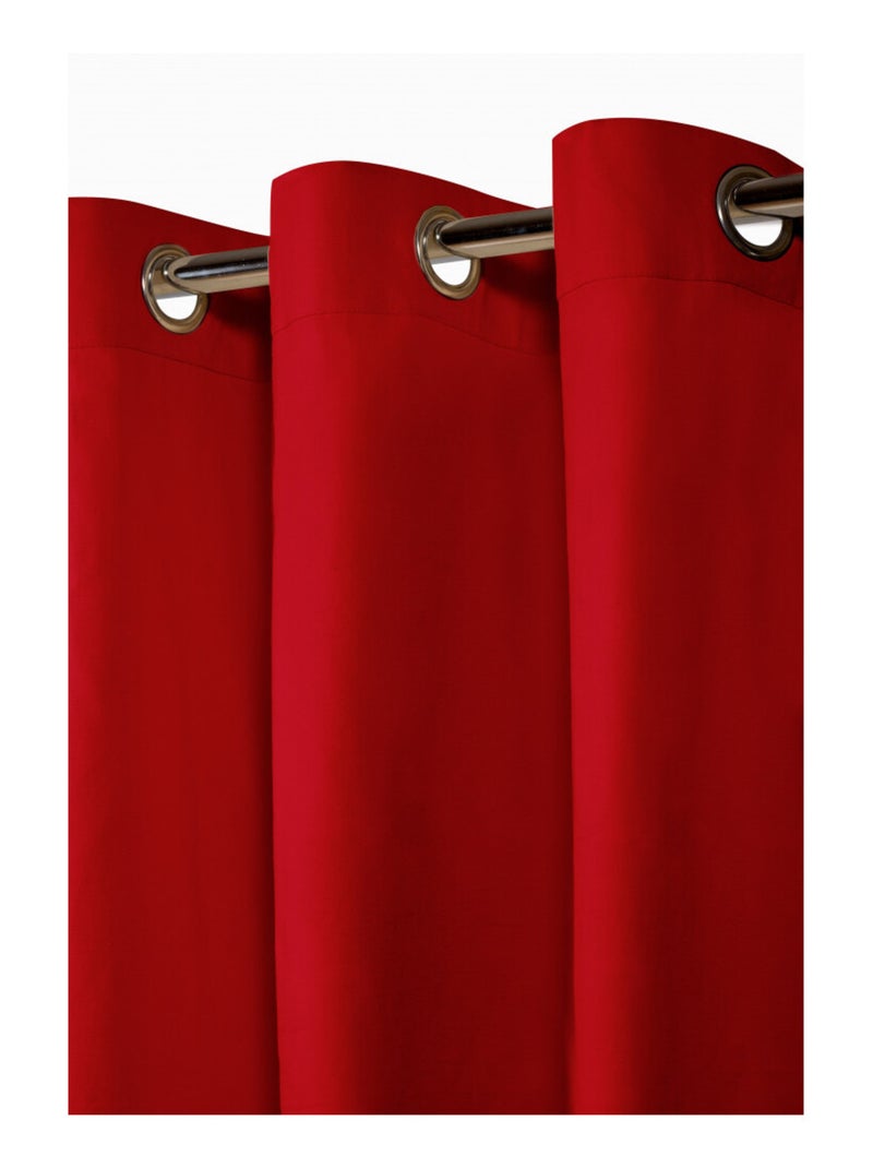 Rideau Extérieur 140x240cm "Victoria" Rouge - Kiabi
