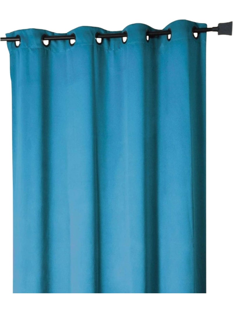 Rideau extérieur coloré résistant aux UV Bleu turquoise - Kiabi