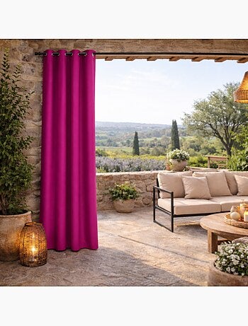 Rideau extérieur coloré résistant aux UV