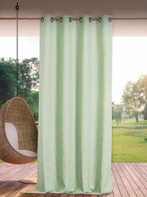 Rideau extérieur déperlant  - Effet chiné - Kiabi