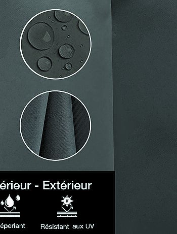Rideau Extérieur Déperlant à œillets pour pergola.