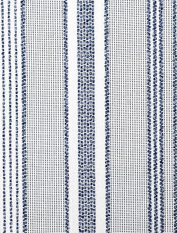 Rideau extérieur déperlant rayé