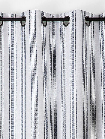 Rideau extérieur déperlant rayé