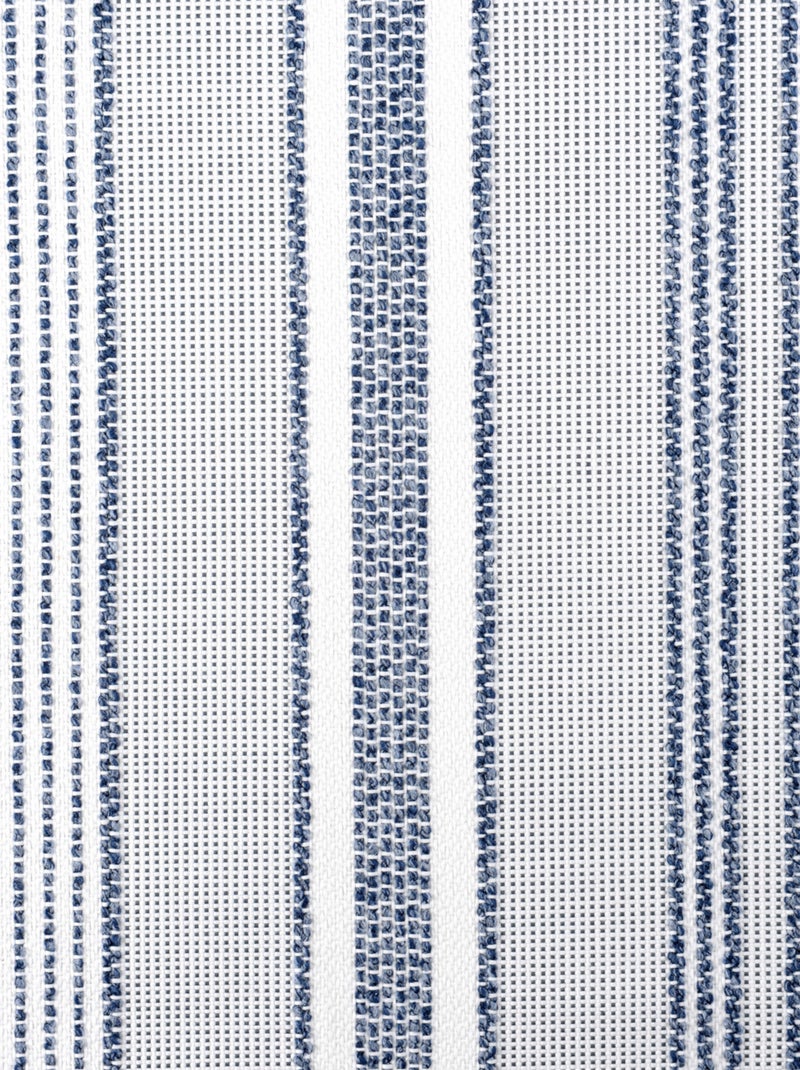 Rideau extérieur déperlant rayé Bleu - Kiabi