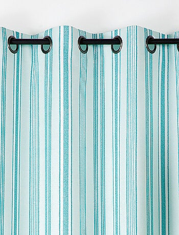 Rideau extérieur déperlant rayé