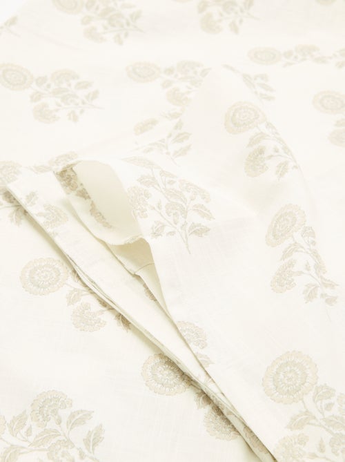 Rideau fantaisie 140x240 cm en coton - Kiabi