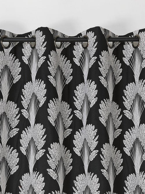 Rideau feuillages en fils recyclés - Kiabi