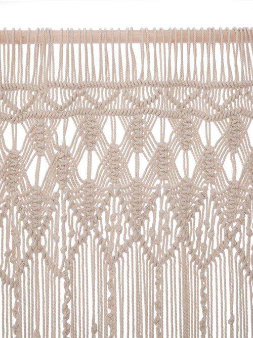 Rideau fil en macramé Été 90x200 cm - Kiabi