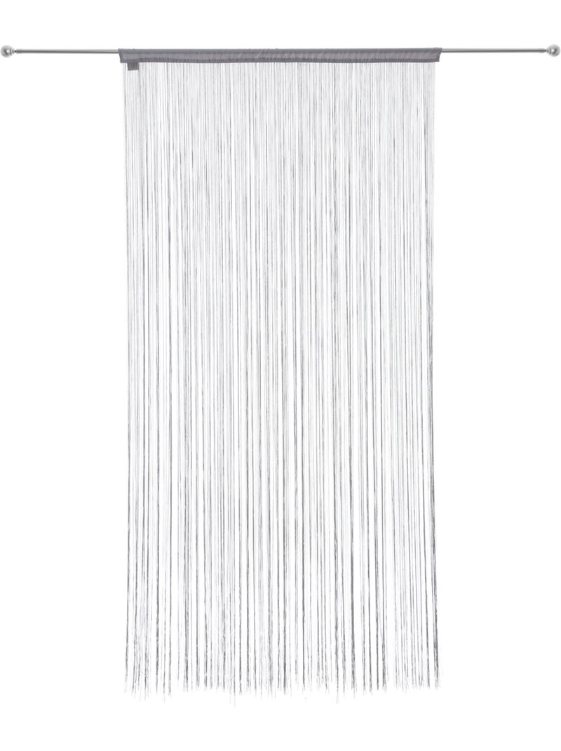 Rideau fil gris 90x200cm Gris - Kiabi
