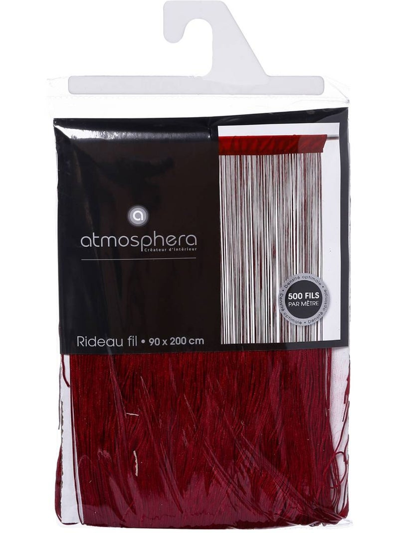 Rideau fil lanka Rouge - Kiabi