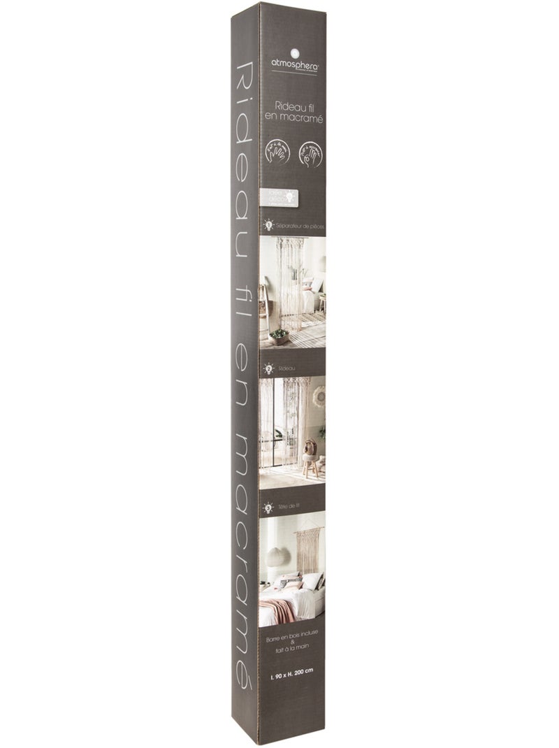 Rideau fil MACRAMÉ Beige - Kiabi