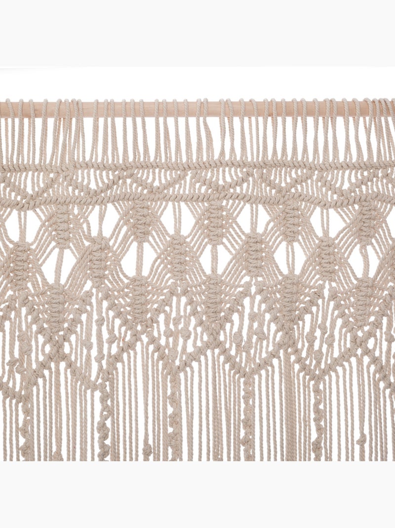 Rideau fil MACRAMÉ Beige - Kiabi
