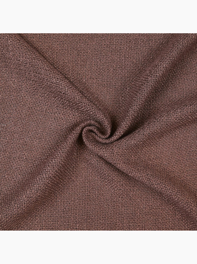 Rideau fils épais et flammés style naturel Marron - Kiabi