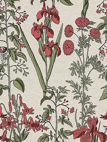 Rideau fleur d'Iris poly-coton