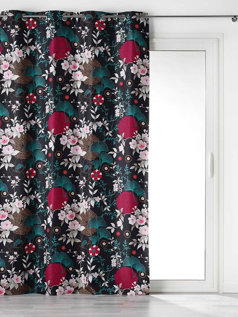 Voilage brodé (140 x 240 cm) Galet Bordeaux - Rideau / Voilage / Store