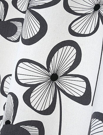 Rideau floral graphique moderne