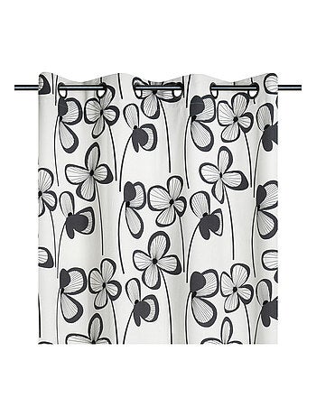 Rideau floral graphique moderne